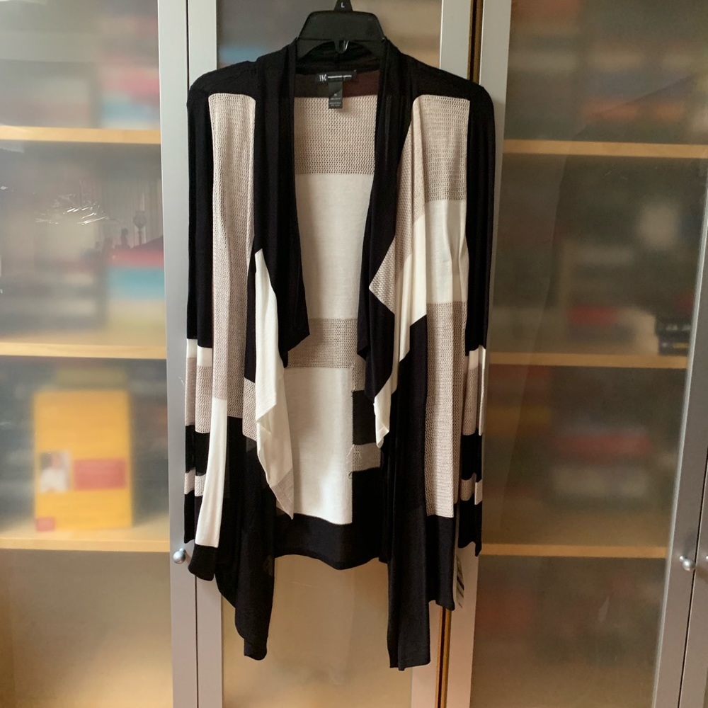 I.N.C International Knit Colorblock Duster NWT
